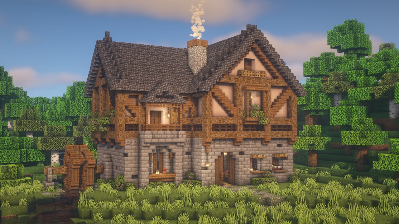 minecraft stone brick house designs